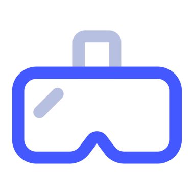 Sanal Gerçeklik Simgesi, vektör illüstrasyonu basit tasarım