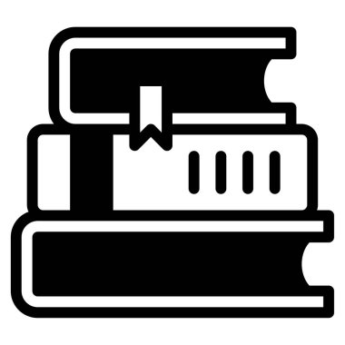Kitap simgesi, vektör illüstrasyonu basit tasarım