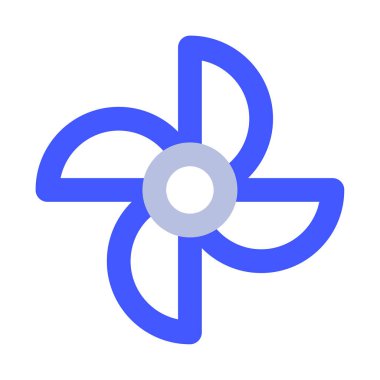 fan simgesi, vektör illüstrasyonu basit tasarım