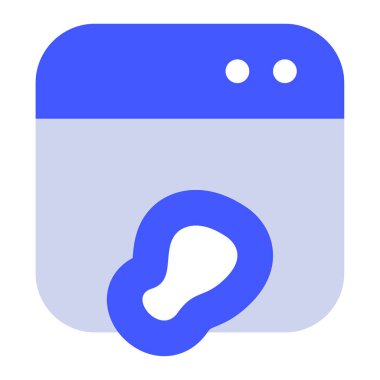 Sıcaklık haritası simgesi, vektör illüstrasyonu basit tasarım