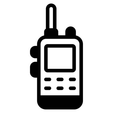 walkie talkie simgesi, vektör illüstrasyonu basit tasarım