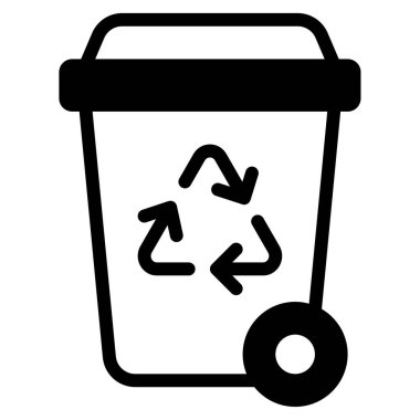 Sıfır Atık simgesi, vektör illüstrasyonu basit tasarım