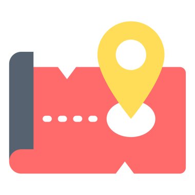 Macera simgesi, vektör illüstrasyonu basit tasarım