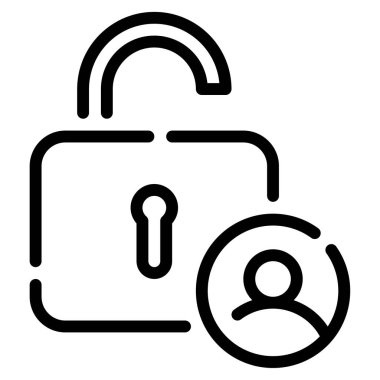 erişim simgesi, vektör illüstrasyonu basit tasarım