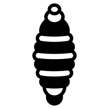 Grub simgesi, vektör illüstrasyonu basit tasarım