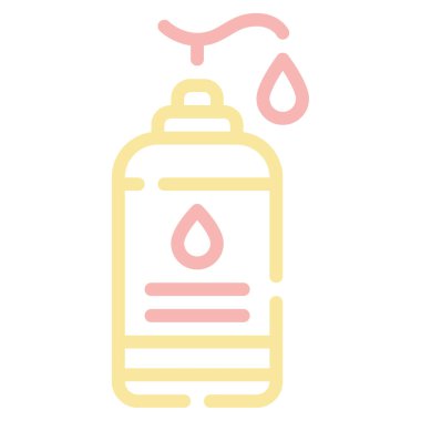 Nemlendirici Losyon simgesi, vektör illüstrasyonu basit tasarım