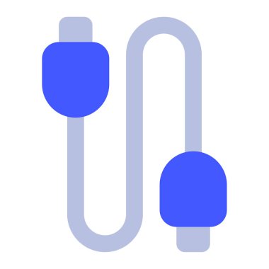 kablo simgesi, vektör illüstrasyonu basit tasarım