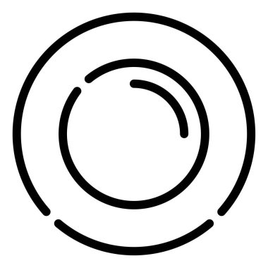 tabak simgesi, vektör illüstrasyonu basit tasarım