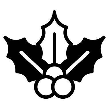 Ökse otu simgesi, vektör illüstrasyonu basit tasarım