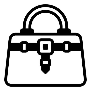 Deri Eşyalar simgesi, vektör illüstrasyonu basit tasarım