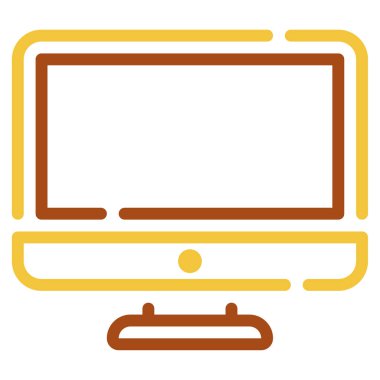 bilgisayar simgesi, vektör illüstrasyonu basit tasarım