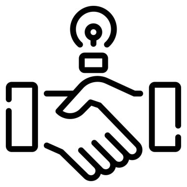 işbirliği simgesi, vektör illüstrasyonu basit tasarım