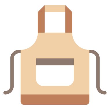 önlük simgesi, vektör illüstrasyonu basit tasarım