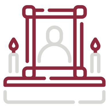 Ofrenda simgesi, vektör illüstrasyonu basit tasarım