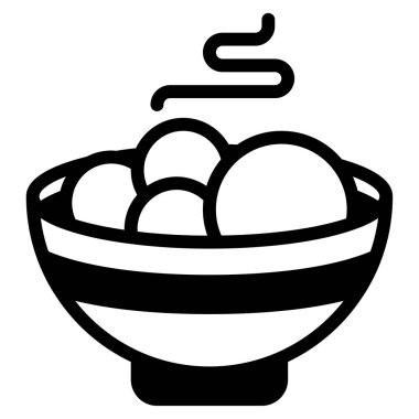 Endonezya mutfağı simgesi, vektör illüstrasyonu basit tasarım