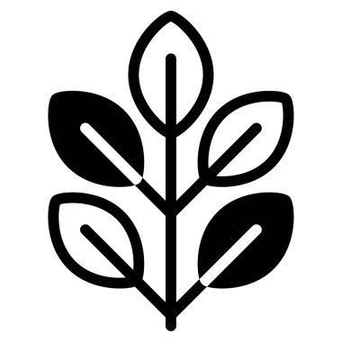 Organik simge, vektör illüstrasyonu basit tasarım