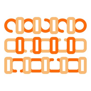 Boncuk işi simgesi, vektör illüstrasyonu basit tasarım