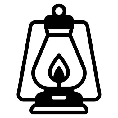 Klasik Fener simgesi, vektör illüstrasyonu basit tasarım