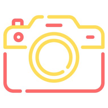 kamera simgesi, vektör illüstrasyonu basit tasarım