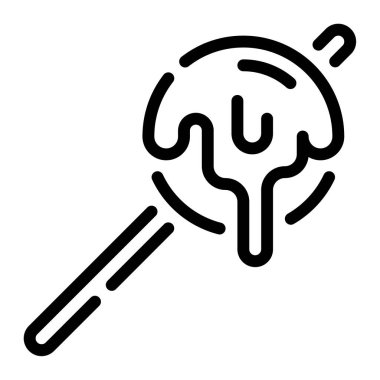 Cilok simgesi, vektör illüstrasyonu basit tasarım