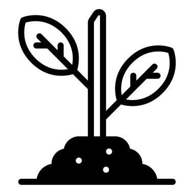 Herbs Garden simgesi, vektör illüstrasyonu basit tasarım