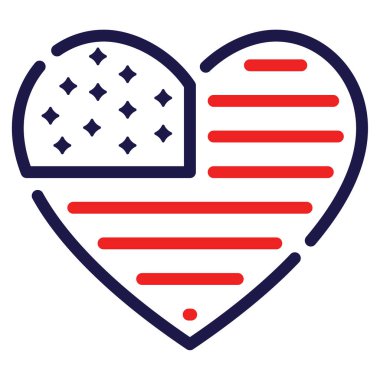 Vatansever simgesi, vektör illüstrasyonu basit tasarım