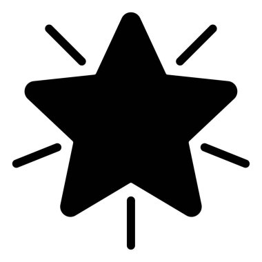 yıldız simgesi, vektör illüstrasyonu basit tasarım