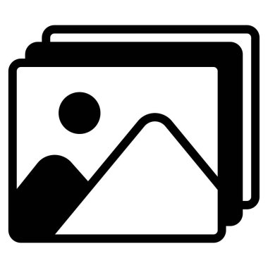 Resim simgesi, vektör illüstrasyonu basit tasarım