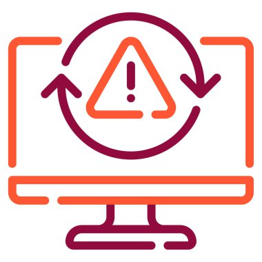 Hata simgesi, vektör illüstrasyonu basit tasarım