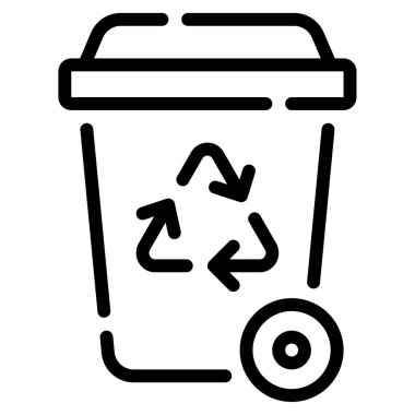 Sıfır Atık simgesi, vektör illüstrasyonu basit tasarım