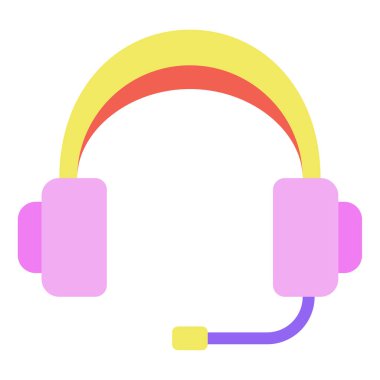 kulaklık simgesi, vektör illüstrasyonu basit tasarım