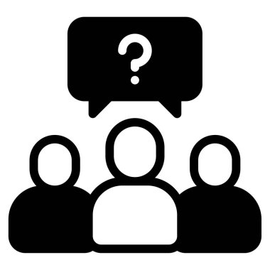 Etkileşimli Sınav simgesi, vektör illüstrasyonu basit tasarım