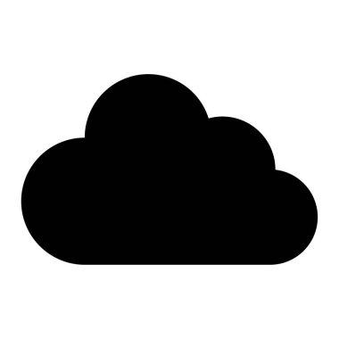 Cloud icon, vector illustration simple design