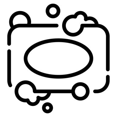 Doğal sabun ikonu, vektör illüstrasyonu basit tasarım