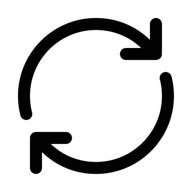 eşzamanlama simgesi, vektör illüstrasyonu basit tasarım