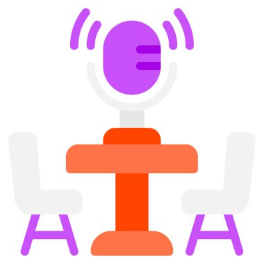 Streaming Deck simgesi, vektör illüstrasyonu basit tasarım