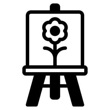 Doğal Boyalar simgesi, vektör illüstrasyonu basit tasarım