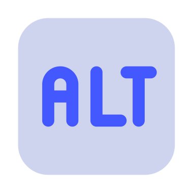 Alt metin simgesi, vektör illüstrasyonu basit tasarım