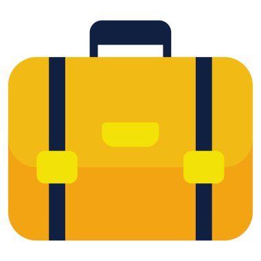 evrak çantası simgesi, vektör illüstrasyonu basit tasarım