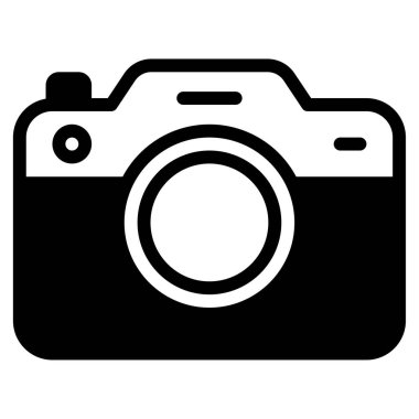 kamera simgesi, vektör illüstrasyonu basit tasarım