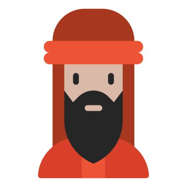 Bedevi simgesi, vektör illüstrasyonu basit tasarım