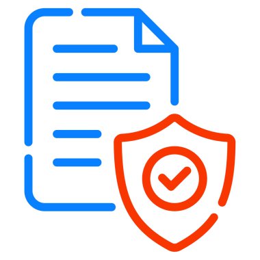 Güvenlik Denetim simgesi, vektör illüstrasyonu basit tasarım