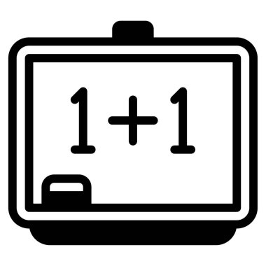 Tebeşir tahtası simgesi, vektör illüstrasyonu basit tasarım