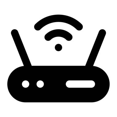 router simgesi, vektör illüstrasyonu basit tasarım