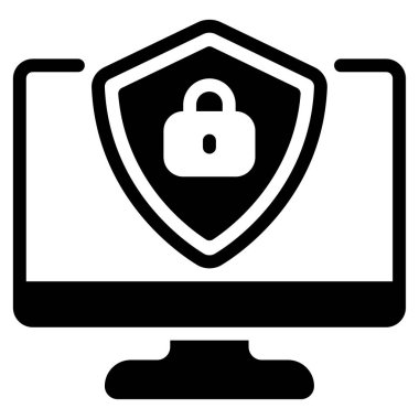 Firewall engellenmiş simge, vektör illüstrasyonu basit tasarım