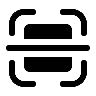 tarama simgesi, vektör illüstrasyonu basit tasarım