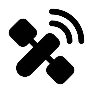 uydu simgesi, vektör illüstrasyonu basit tasarım