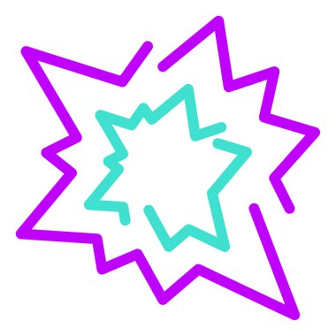 Boom simgesi, vektör illüstrasyonu basit tasarım