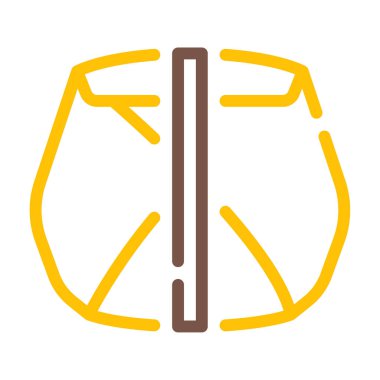 Nasi Kucing simgesi, vektör illüstrasyonu basit tasarım