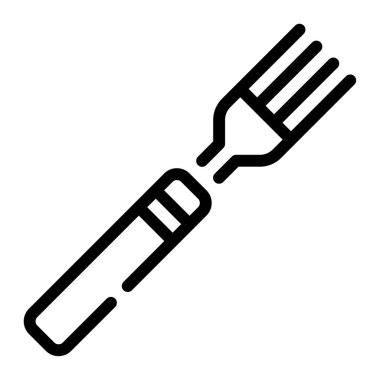 Fork icon, vector illustration simple design